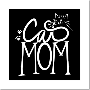 Cat Mom Posters and Art